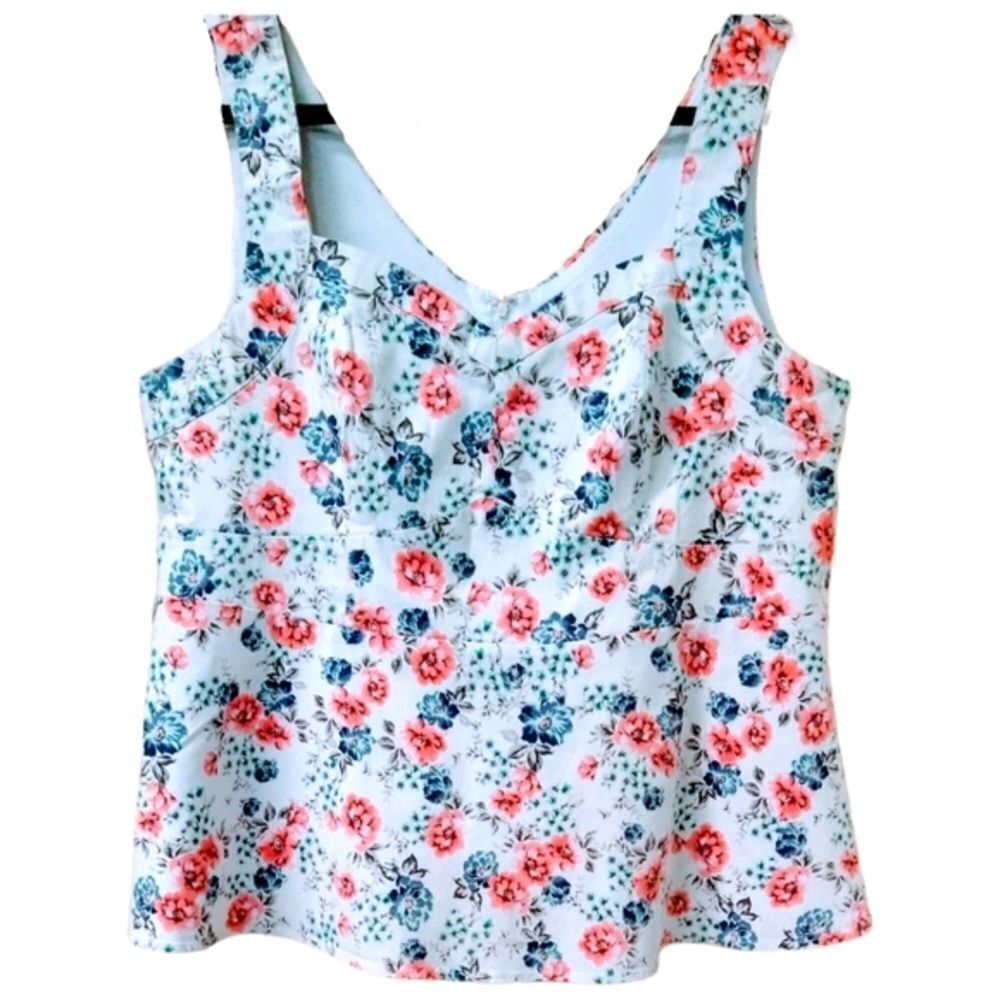 PRICE FIRM! TORRID PLUS SIZE FLORAL TANK TOP.